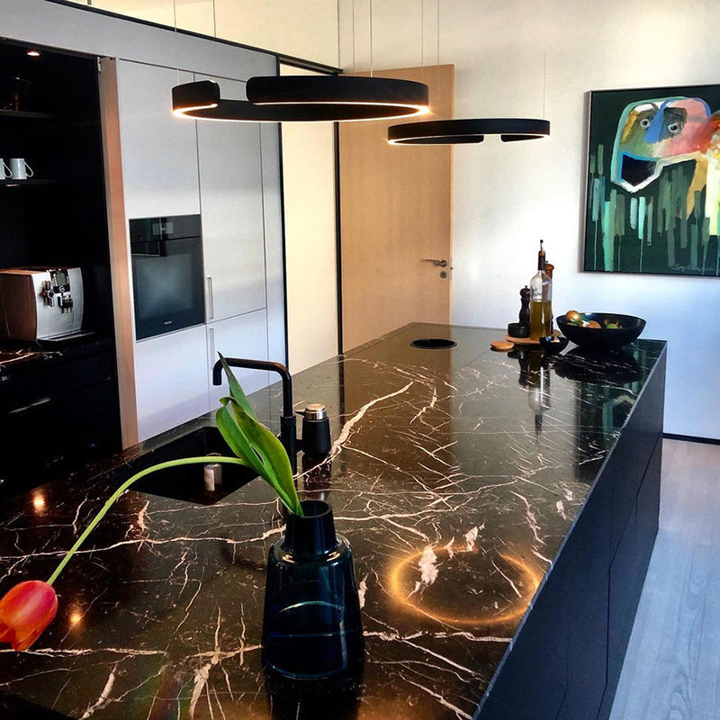 Moderna lampada a sospensione circolare a LED
