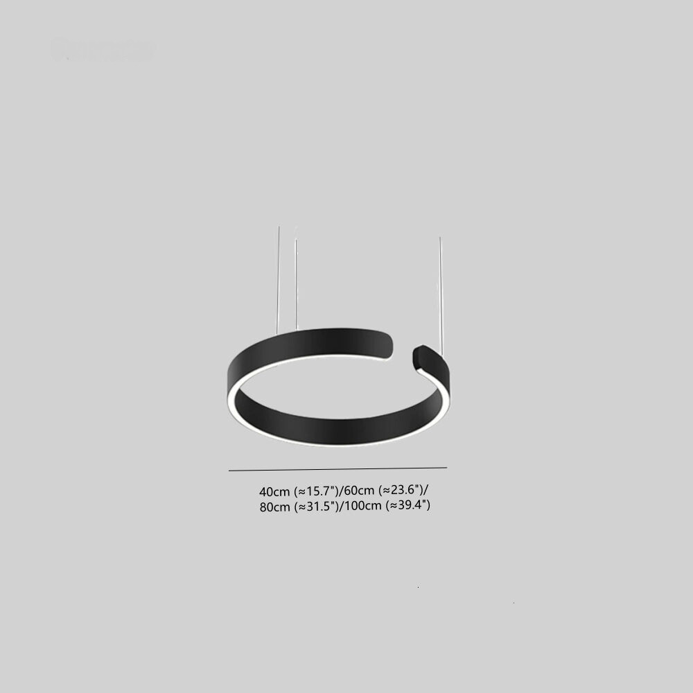 Moderna lampada a sospensione circolare a LED