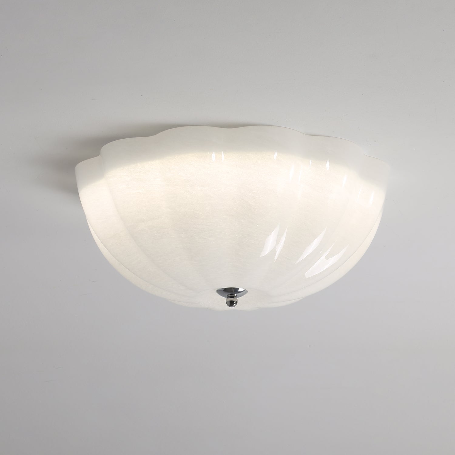 Lampada da soffitto a conchiglia opale