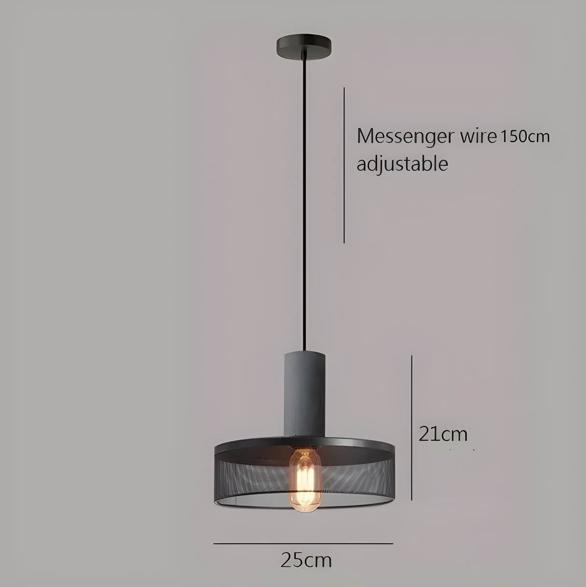 Shane | Luce a sospensione industriale in stile loft