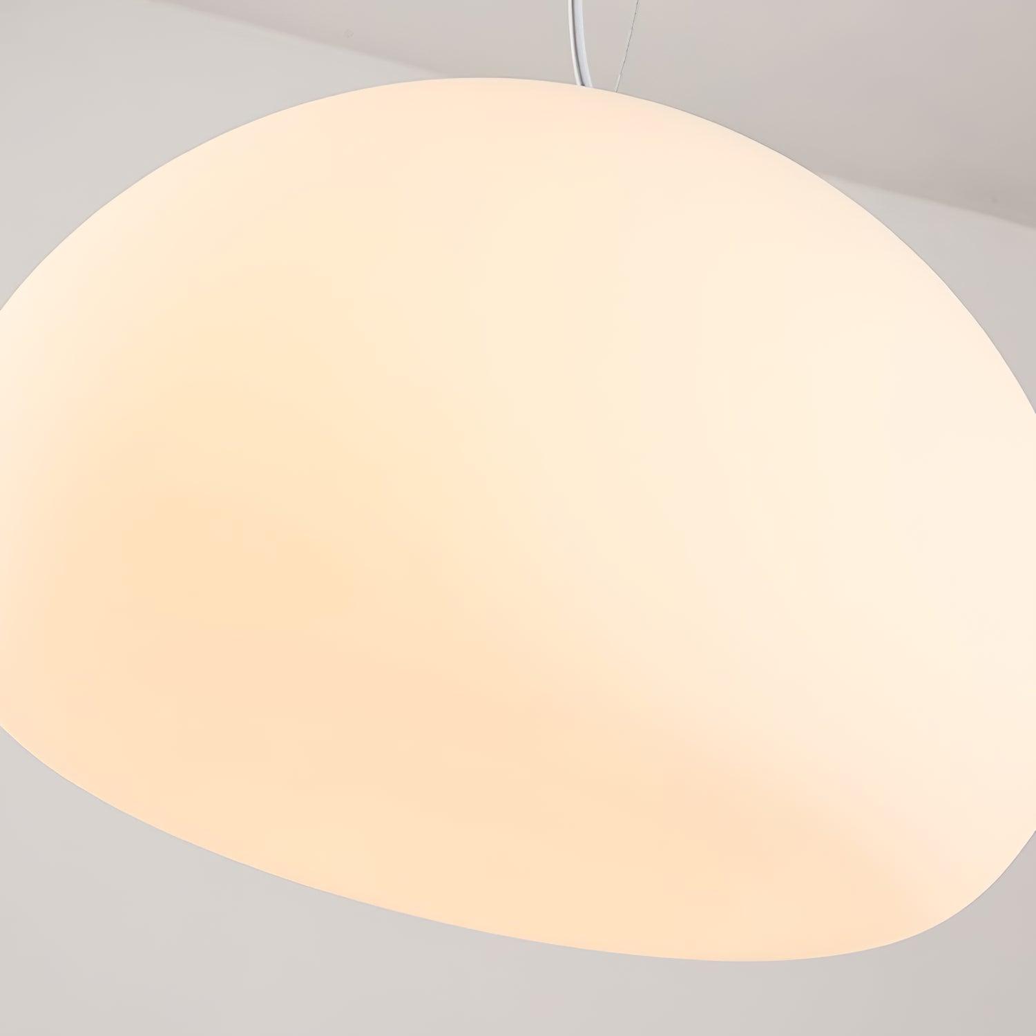 Lampada a sospensione a forma di focaccina cotta al vapore