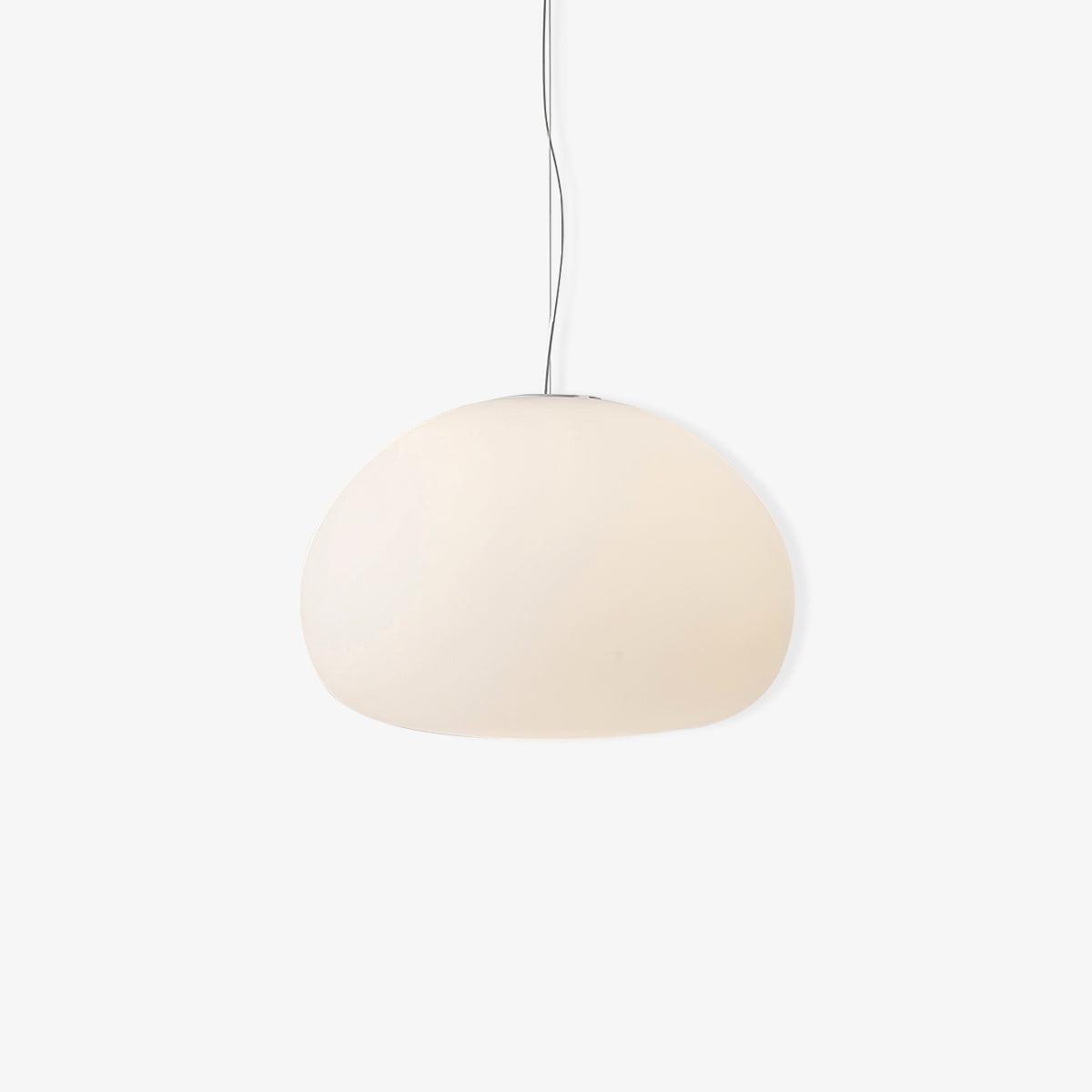 Lampada a sospensione a forma di focaccina cotta al vapore