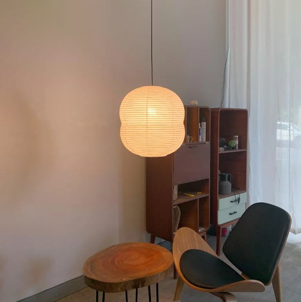 Mini lampada a sospensione in carta Washi