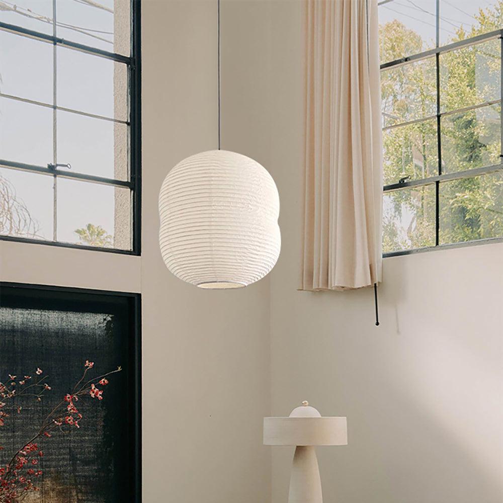 Mini lampada a sospensione in carta Washi