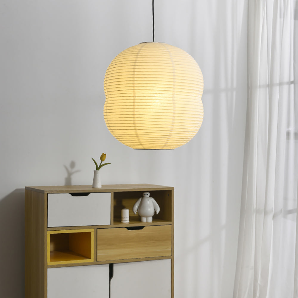 Mini lampada a sospensione in carta Washi