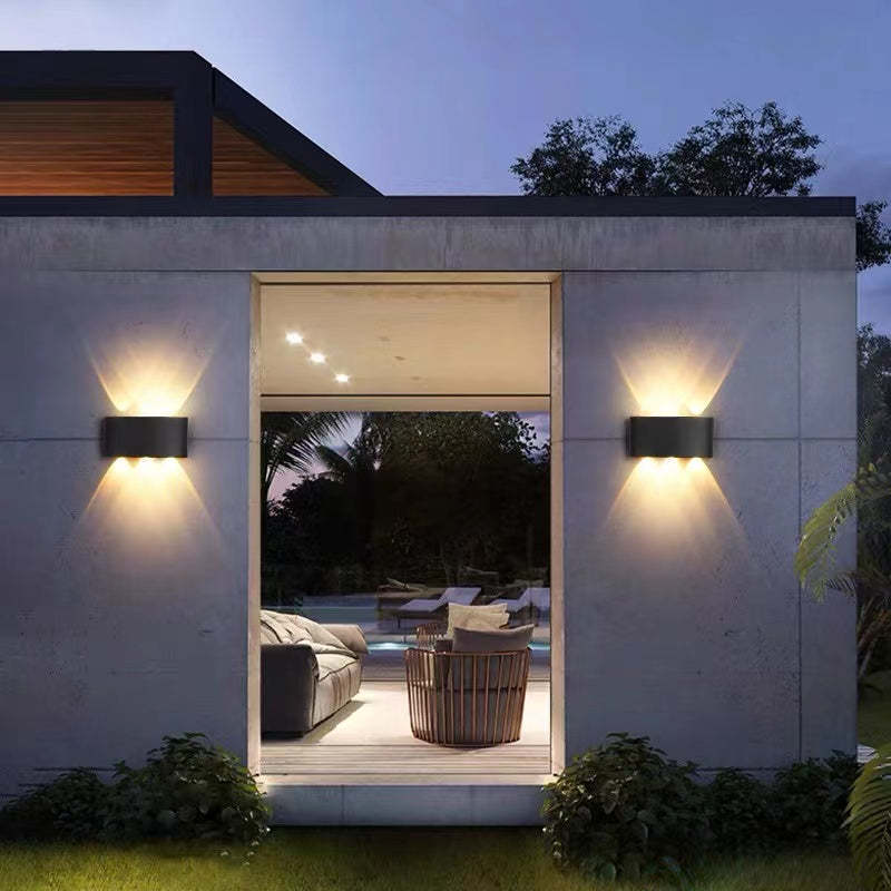 All'aperto impermeabile alluminio LED parete luce muro Scone