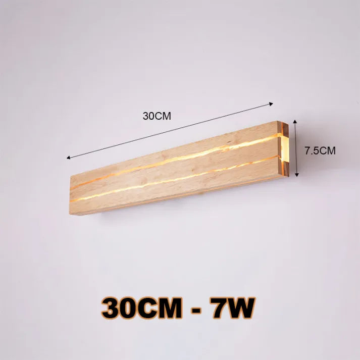 Applique da parete in legno moderno con fessura Arredamento per la casa Luce da parete