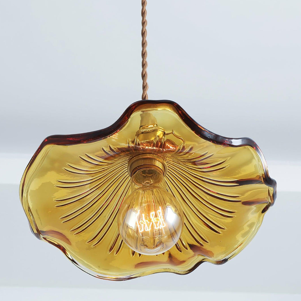 Elegante lampada a forma di fiore di ibisco