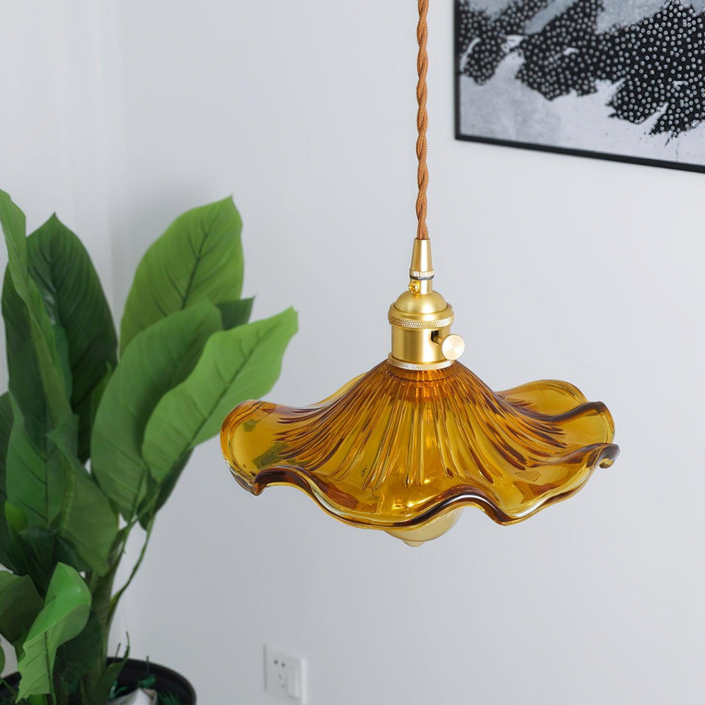 Elegante lampada a forma di fiore di ibisco