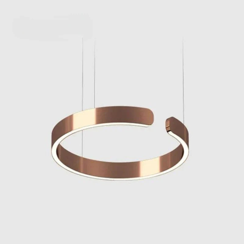 Moderna lampada a sospensione circolare a LED