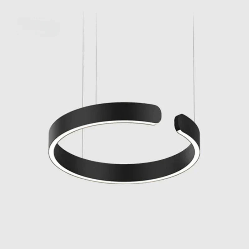 Moderna lampada a sospensione circolare a LED