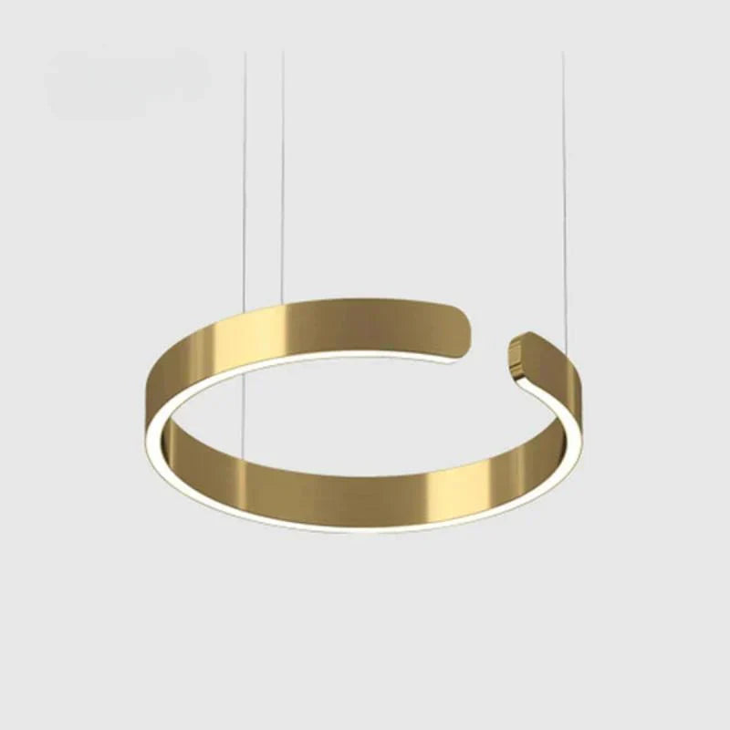 Moderna lampada a sospensione circolare a LED