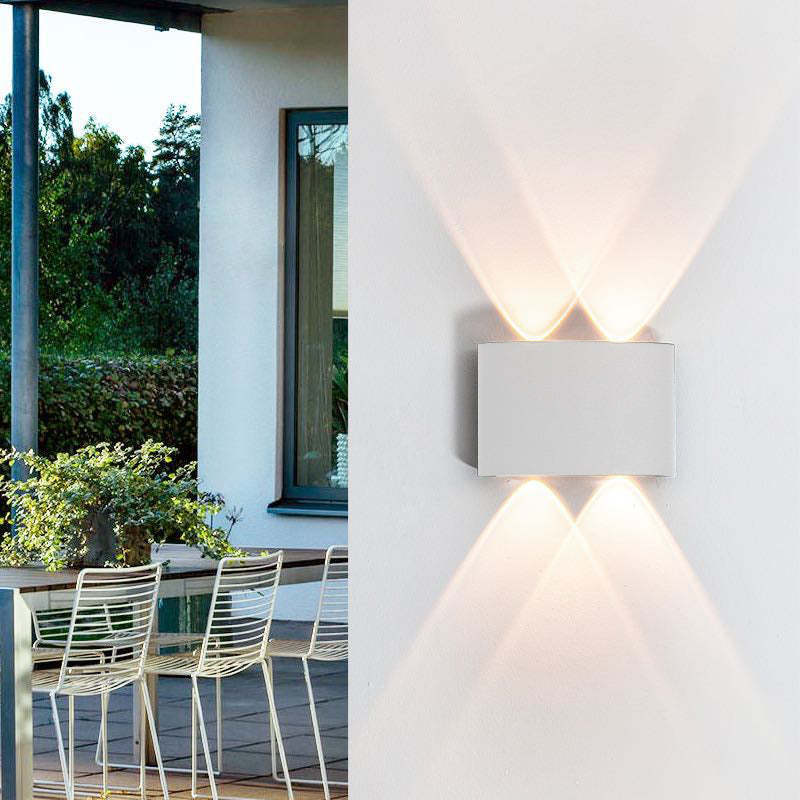 All'aperto impermeabile alluminio LED parete luce muro Scone