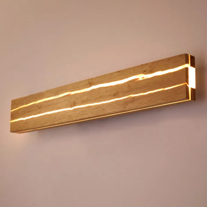 Applique da parete in legno moderno con fessura Arredamento per la casa Luce da parete