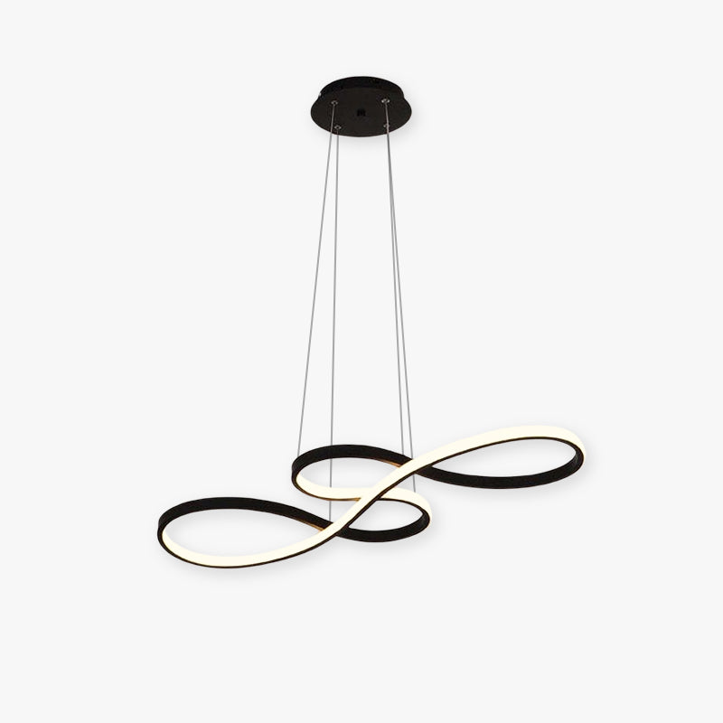 Lampada a sospensione LED dal design a note musicali