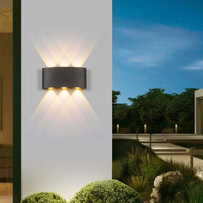 All'aperto impermeabile alluminio LED parete luce muro Scone