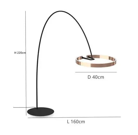 Lampada da terra Nordic LED Designer Fishing