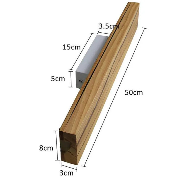 Applique da parete in legno moderno con fessura Arredamento per la casa Luce da parete