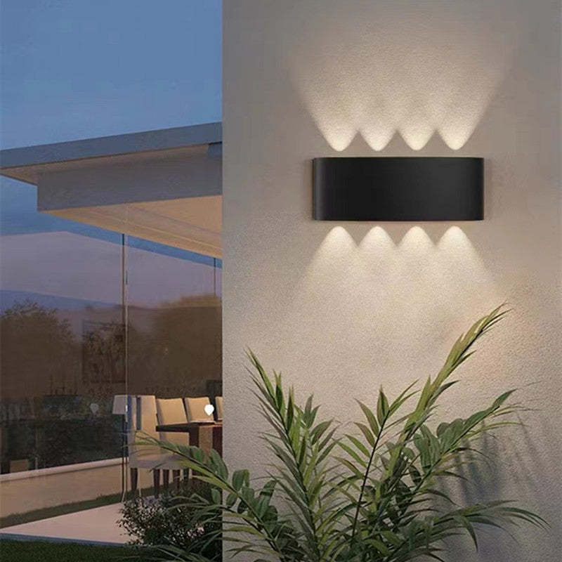 All'aperto impermeabile alluminio LED parete luce muro Scone