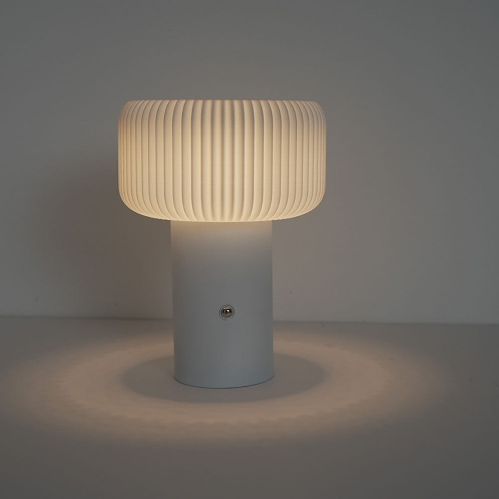 Lampada da tavolo a fungo con luce notturna