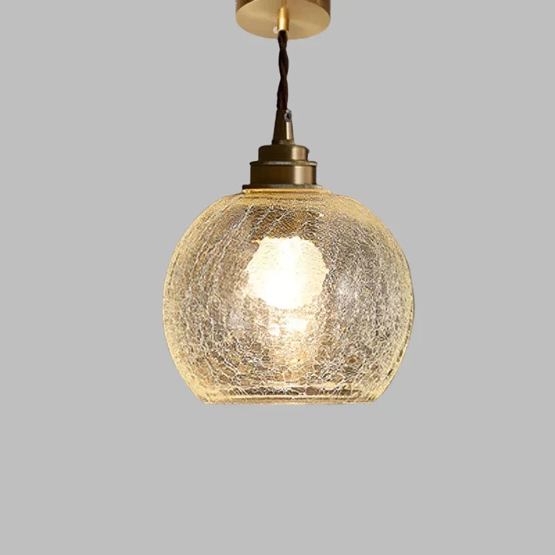 Lampada a sospensione in vetro cristallo