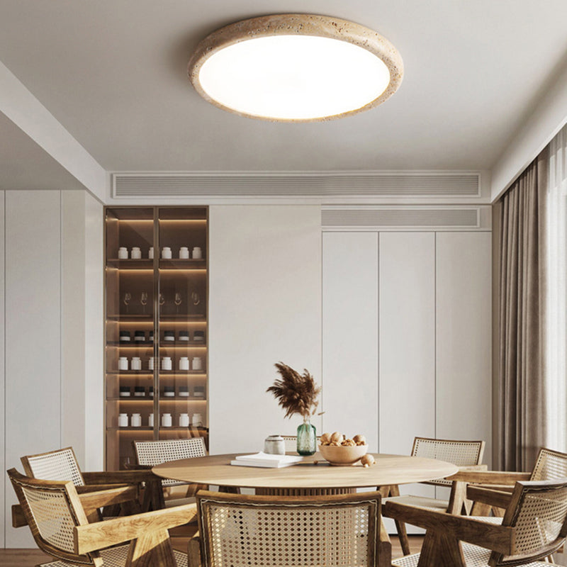 Lampada da soffitto a led in pietra naturale