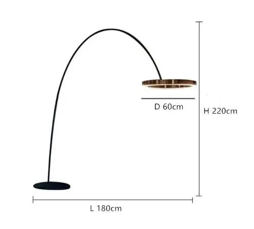 Lampada da terra Nordic LED Designer Fishing