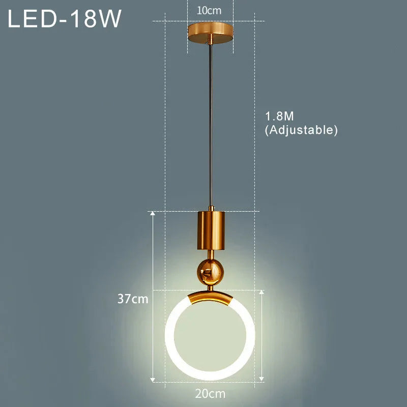 Lampada a sospensione a led Nordic Simple