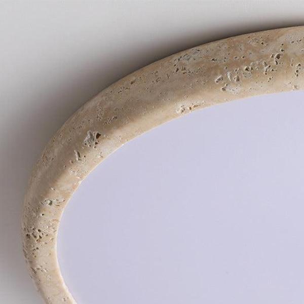 Lampada da soffitto a led in pietra naturale