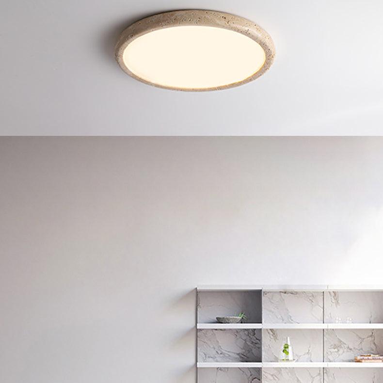 Lampada da soffitto a led in pietra naturale