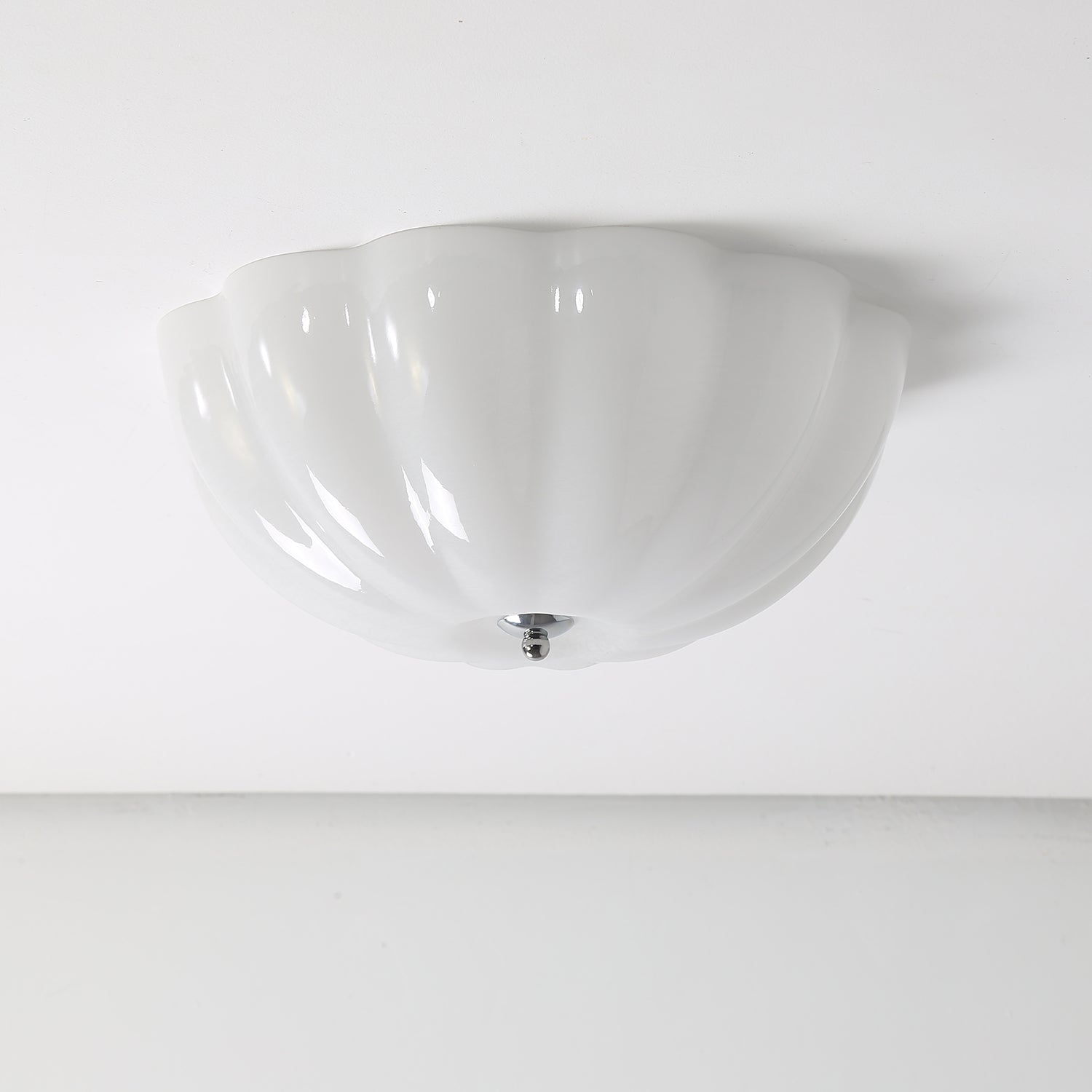 Lampada da soffitto a conchiglia opale