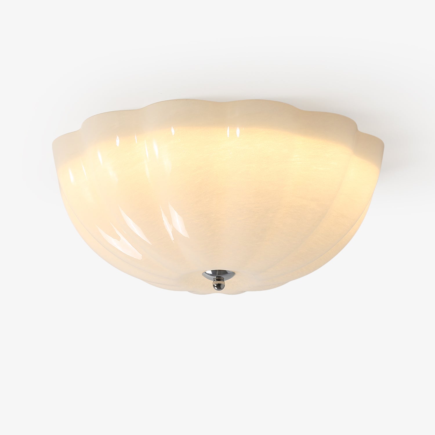 Lampada da soffitto a conchiglia opale
