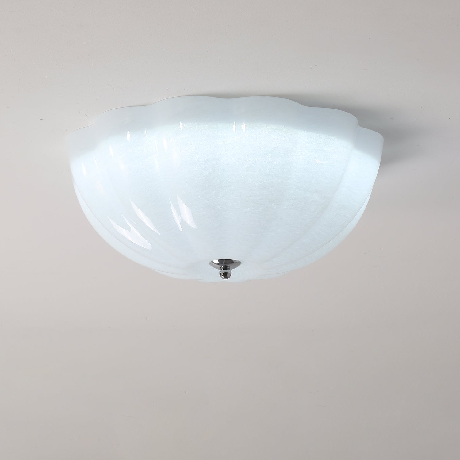 Lampada da soffitto a conchiglia opale