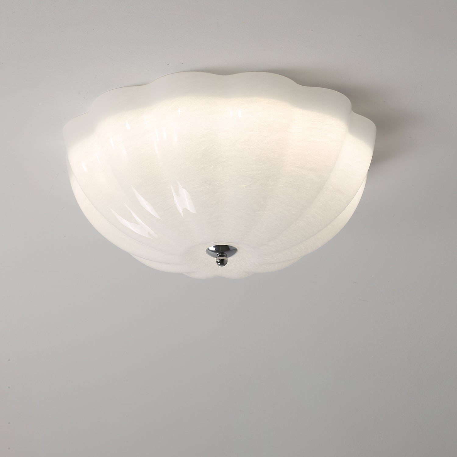 Lampada da soffitto a conchiglia opale
