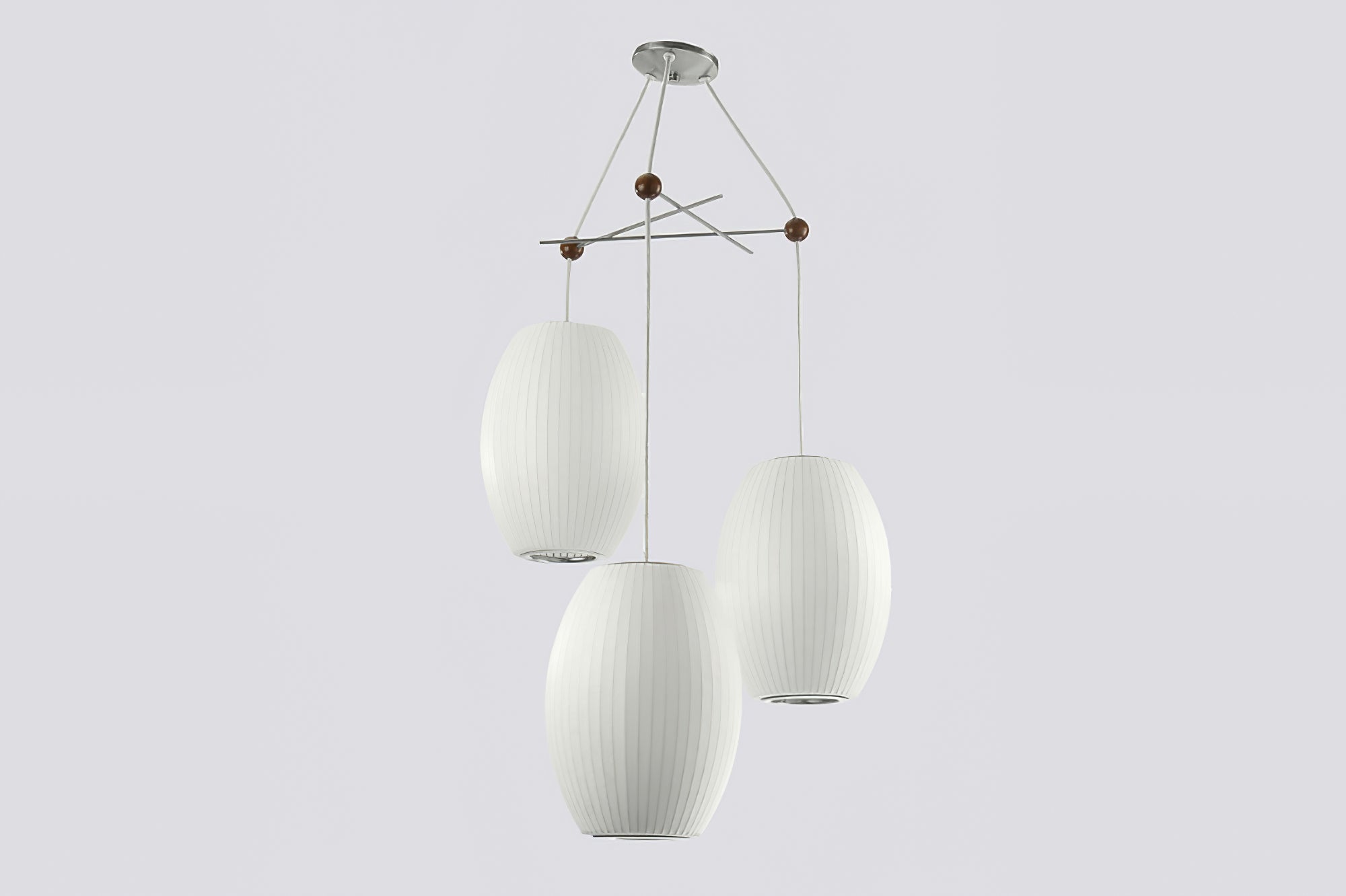 Lampada a sospensione con bolla a pera triplaLampada a sospensione con bolla a pera tripla