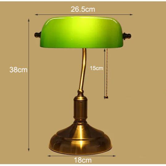 Lampada da tavolo in vetro in stile europeo