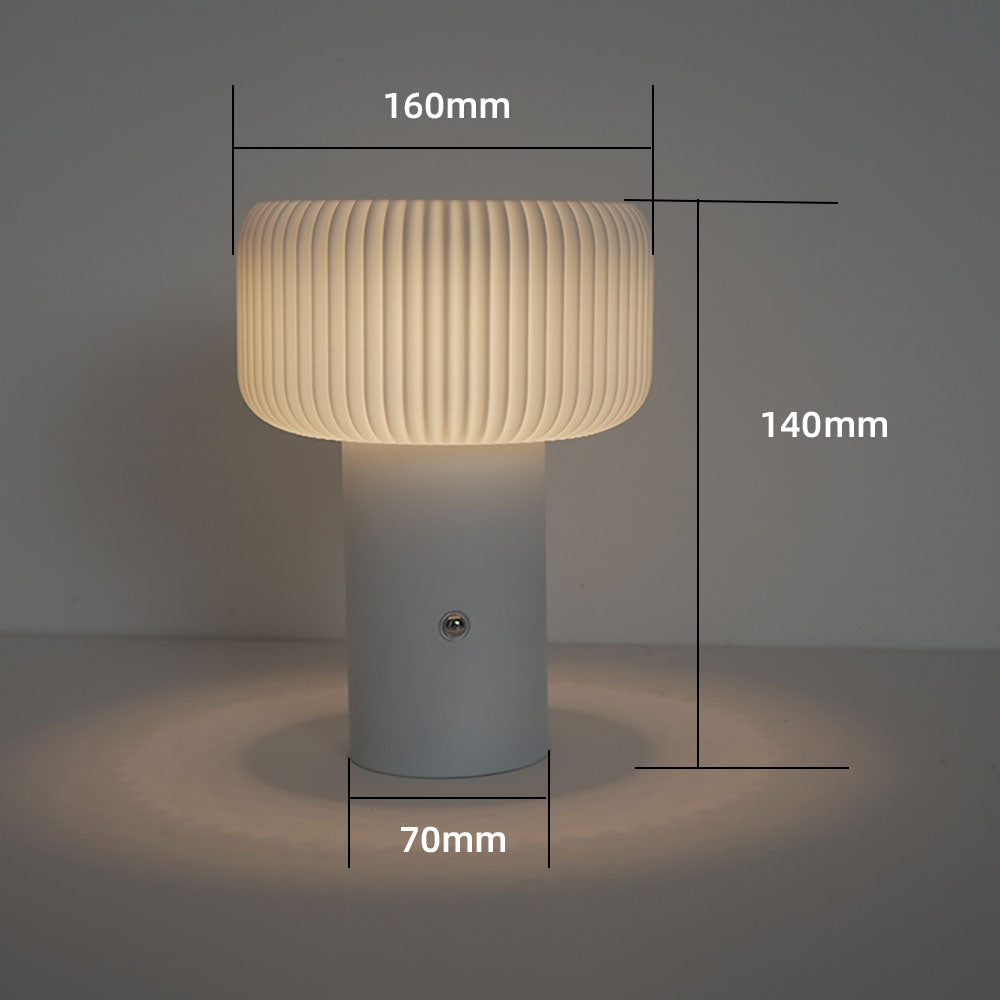 Lampada da tavolo a fungo con luce notturna