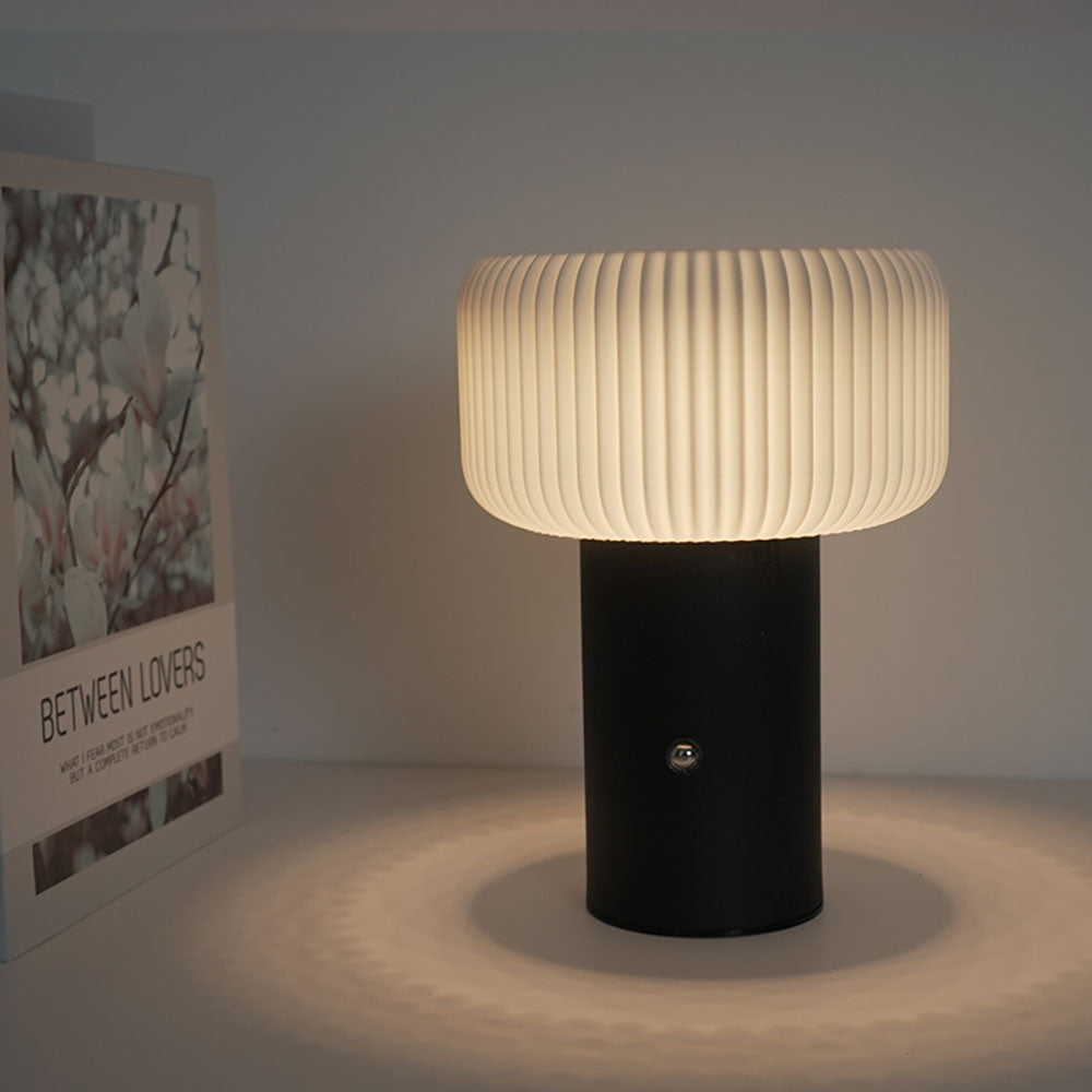 Lampada da tavolo a fungo con luce notturna