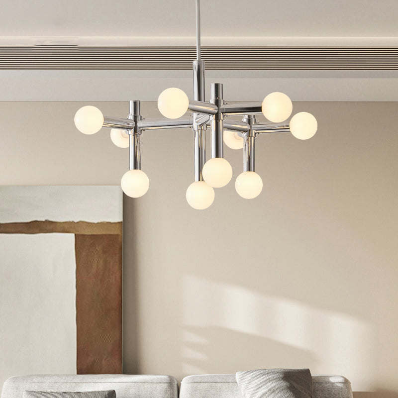 Lampadario a sfere di vetro in stile scandinavo