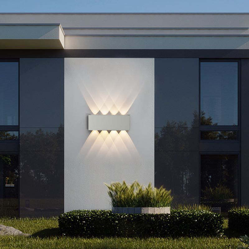 All'aperto impermeabile alluminio LED parete luce muro Scone