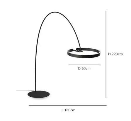 Lampada da terra Nordic LED Designer Fishing