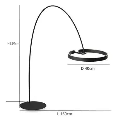 Lampada da terra Nordic LED Designer Fishing