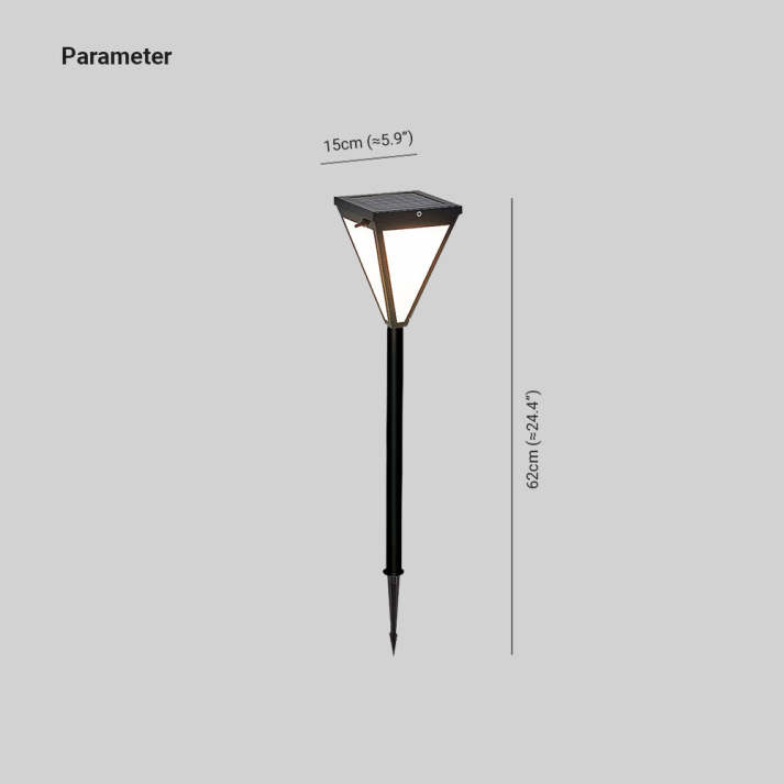 Lampada da Esterno LED dal Design Moderno Orr in Metallo e Acrilico, Colore Nero