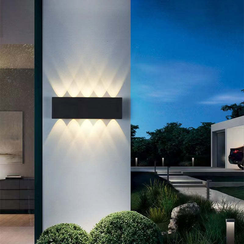 All'aperto impermeabile alluminio LED parete luce muro Scone