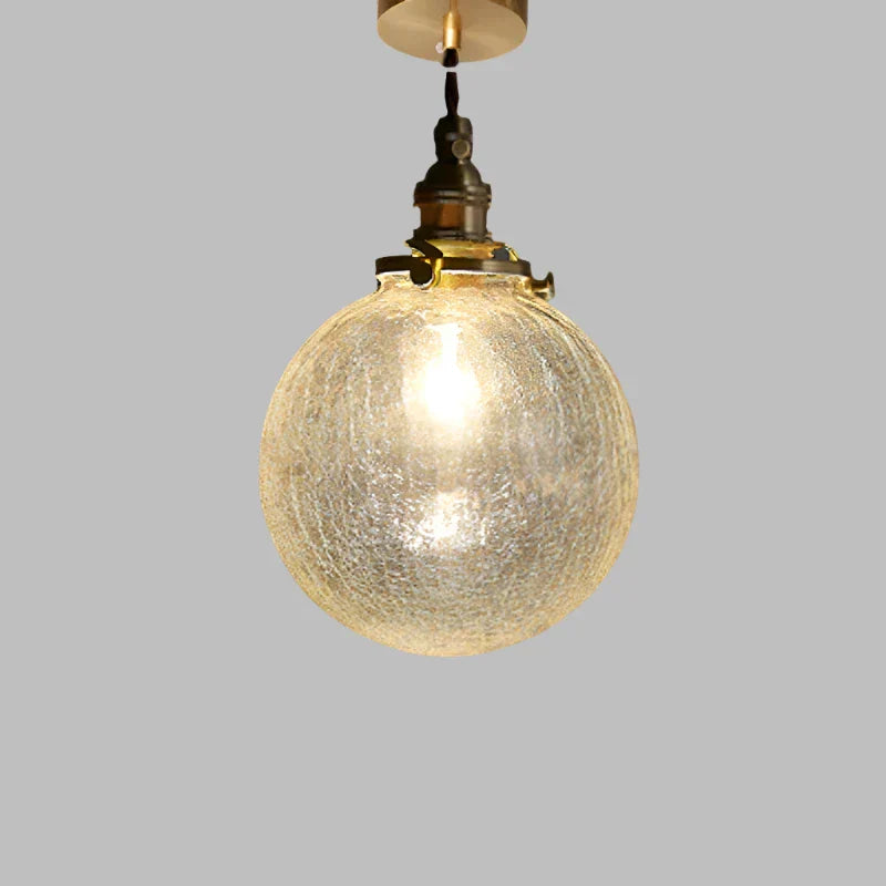 Lampada a sospensione in vetro cristallo
