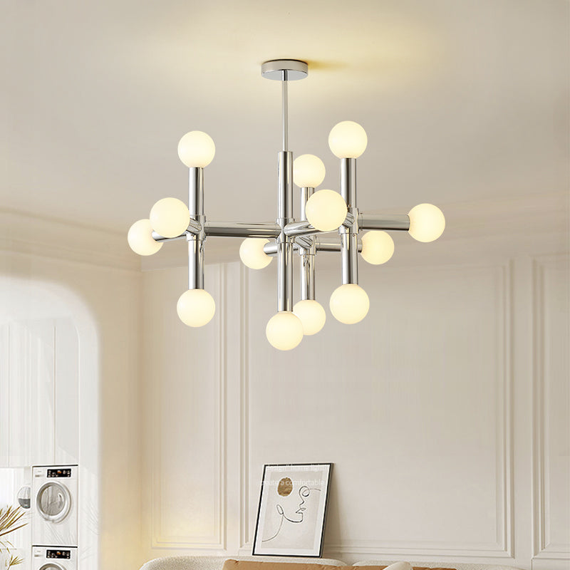 Lampadario a sfere di vetro in stile scandinavo